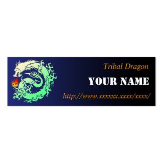 Tribal dragon business card