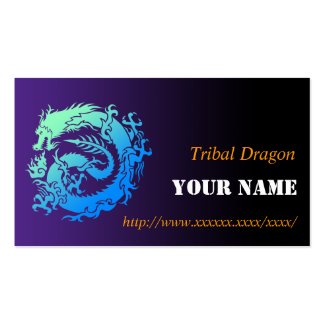 Tribal dragon business cards