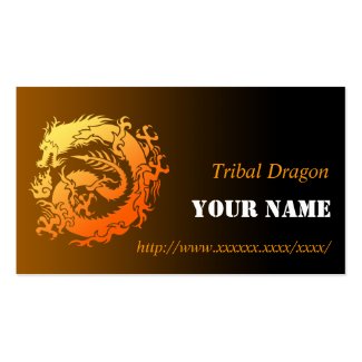 Tribal dragon business cards