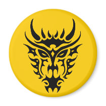 Tribal Dragon magnets by WildWitch Tribal Dragon magnets