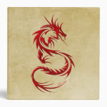 Tribal Dragon Vinyl Binders