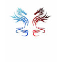 Tribal Dragons t-shirts by Elifna Tribal Dragons t-shirts
