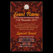Tribal Earth Event Flyer flyers