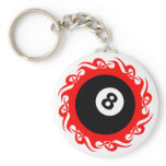 tribal eightball key chains