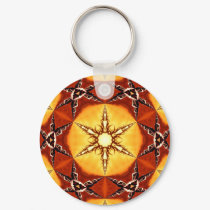Tribal Fire Star keychains