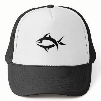 tribal fish cap