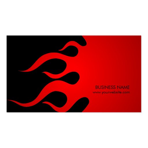 Tribal Flames business card (back side)
