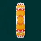 Tribal Flames: Custom Skateboard