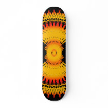 Tribal Flames: Custom Skateboard