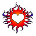 tribal flames heart photo sculptures by doonidesigns tribal flames heart photo sculptures