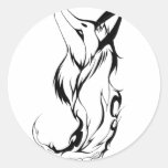Tribal Fox Tattoo Design Stickers