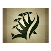 Tribal Frond Postcard postcards