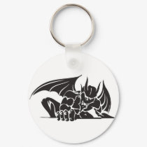 tribal gargoyle design keychains