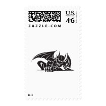 tribal gargoyle design postage