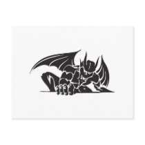 tribal gargoyle design post cards