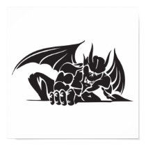 tribal gargoyle design posters