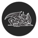 tribal gargoyle design stickers