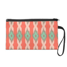 Tribal geometric diamond stripes Aztec pattern Wristlet Purses