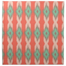 Tribal geometric diamond stripes Aztec pattern Napkin
