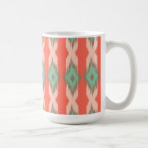 Tribal geometric ikat girly abstract Aztec pattern Coffee Mugs