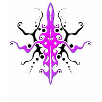 Tribal Goddess - pink purple t-shirts by FlowstoneGraphics Tribal Goddess - pink purple t-shirts