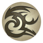 Tribal Gust Round Sticker