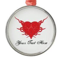 Tribal Heart Art Ornament ornaments
