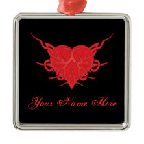 Tribal Heart Art Ornament ornaments