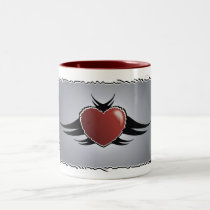 Tribal Heart Coffee Mug mugs