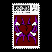 Tribal Heart Design postage
