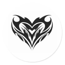 Tribal Heart Design stickers by bellamichelle Tribal Heart Design stickers