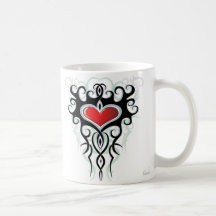 Tribal Heart Mug