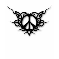Tribal Heart Peace Sign shirt