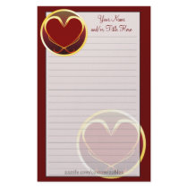 Tribal Heart Stationery by Customizables Tribal Heart Stationery