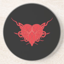 Tribal Heart Tattoo Coaster coasters
