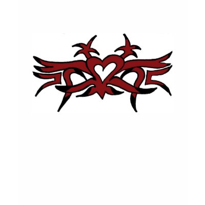 Tribal heart tshirt by marcya7