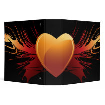 tribal heart wings notebook-01 binders by dooni_notebooks tribal heart wings notebook-01 binders