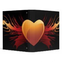 tribal heart wings notebook-01 binders by dooni_notebooks tribal heart wings notebook-01 binders