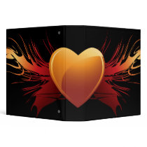 tribal heart wings notebook-01 binders by dooni_notebooks tribal heart wings notebook-01 binders