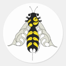 Tribal honey bee sticker
