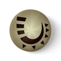 Tribal Hook Round Button
