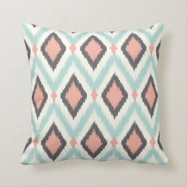 Tribal Ikat Chevron Pillow-1