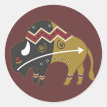 Tribal Indian Buffalo stickers