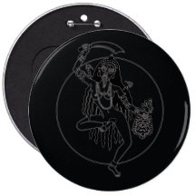 Tribal Kali Button - black