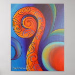 Tribal Koru Poster posters