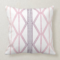 Tribal Lines Pink Purple Pillow