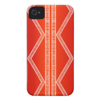 Tribal Lines Red Iphone 4 Case-mate Cases