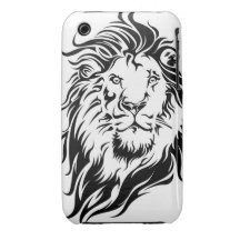 Tribal Lion iPhone 3 Case-Mate Cases