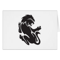 Tribal Lion Tattoo Design cards