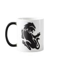 Tribal Lion Tattoo Design mugs